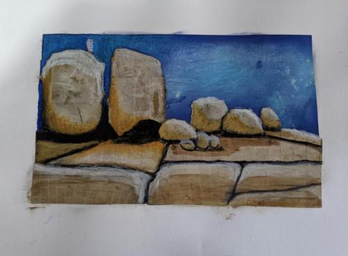 Rocky outcrop Wilsons Promontory collage