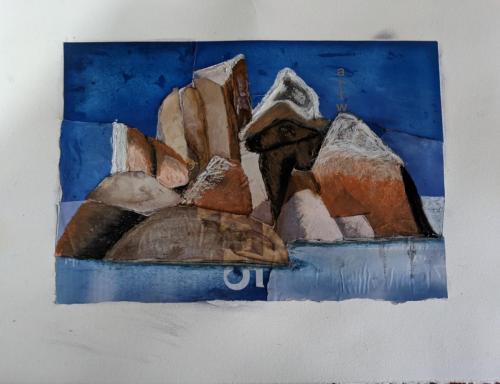 Rocky island off Wilson's Promontory, Victoria