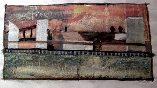 Collage on paper