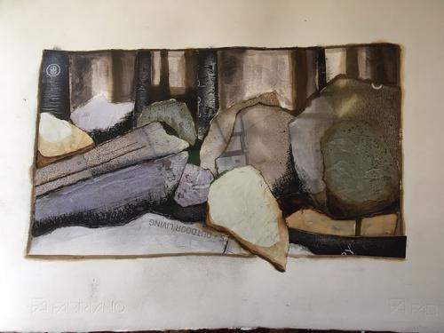 Collage of rocks at Carnarvon Gorge, Queensland 2019